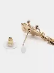 Золотой серьги гвоздики Labret, асимметричные, цвет золото и серебро, в корейском стиле Харадзюку