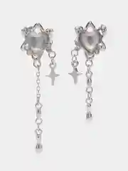 Серьги гвоздики Labret, асимметричные, цвет золото и серебро, в корейском стиле Харадзюку