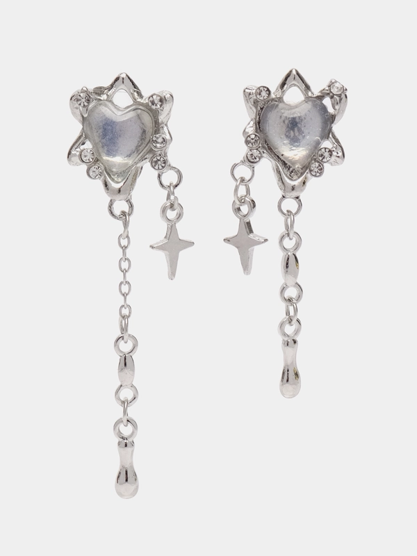 Серьги гвоздики Labret, асимметричные, цвет золото и серебро, в корейском стиле Харадзюку