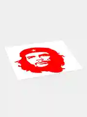 Белый наклейка на автомобиль / капот ЧеГевара Che Guevara виниловая без фона