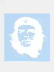 Белый наклейка на автомобиль / капот ЧеГевара Che Guevara виниловая без фона