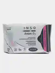 Кораллово-розовый прокладки женские дневные INSO Anion O2 Normal с анионовым слоем большая упаковка