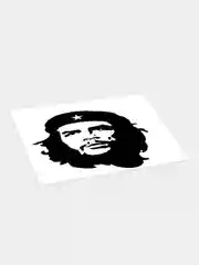 Черный наклейка на автомобиль / капот ЧеГевара Che Guevara виниловая без фона