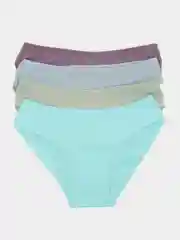 Мятный трусы слипы женские, повседневные, хлопковые, набор