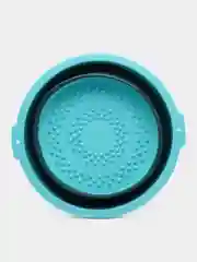 Бирюзовый таз складной, силиконовый / Тазик/ таз для купания