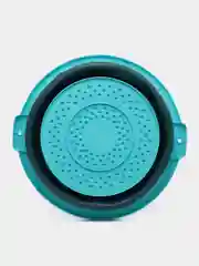 Бирюзовый таз складной, силиконовый / Тазик/ таз для купания