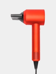 Фен Supersonic HD15 (Topaz Orange) с кожаным кейсом, вилка российская Premium