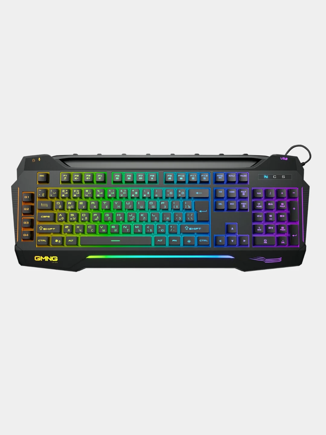Черный клавиатура игровая GMNG 975GK, USB, регулируемая подсветка