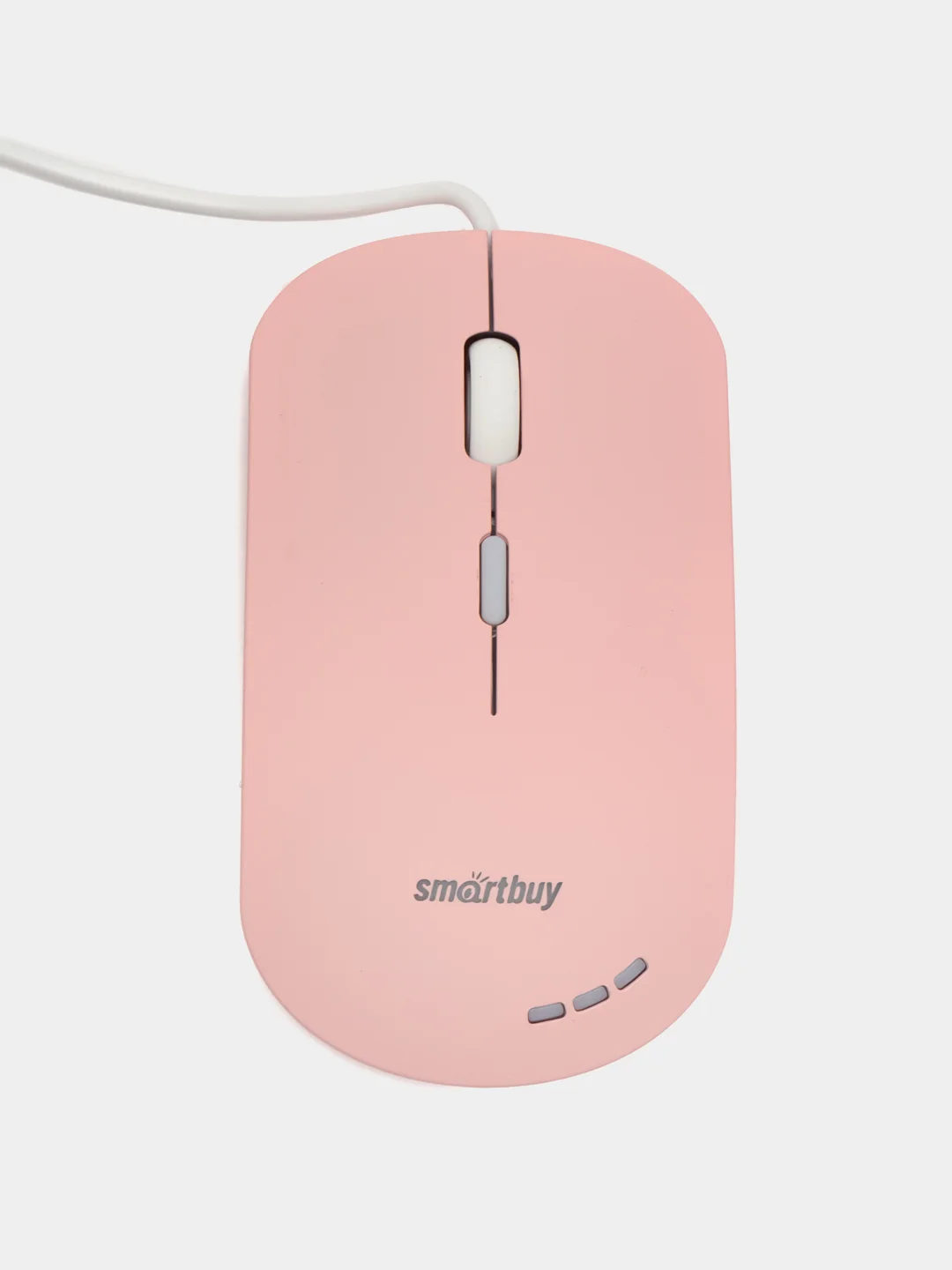 Розовый бесшумная проводная мышь с подсветкой Smartbuy SBM-288