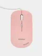 Розовый бесшумная проводная мышь с подсветкой Smartbuy SBM-288