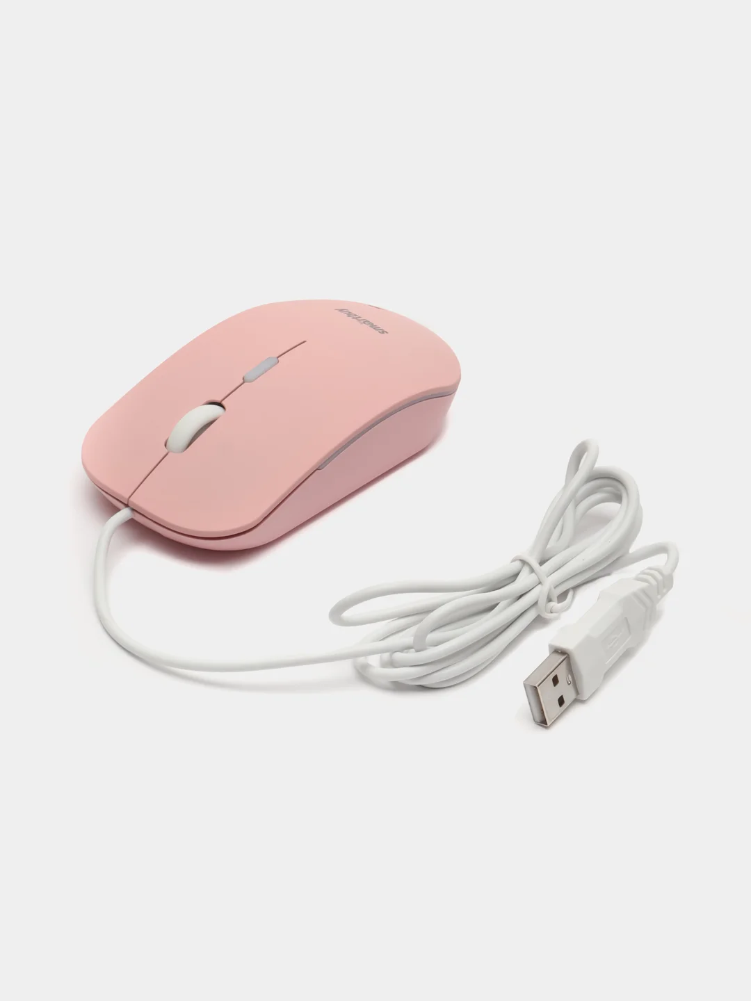 Розовый бесшумная проводная мышь с подсветкой Smartbuy SBM-288