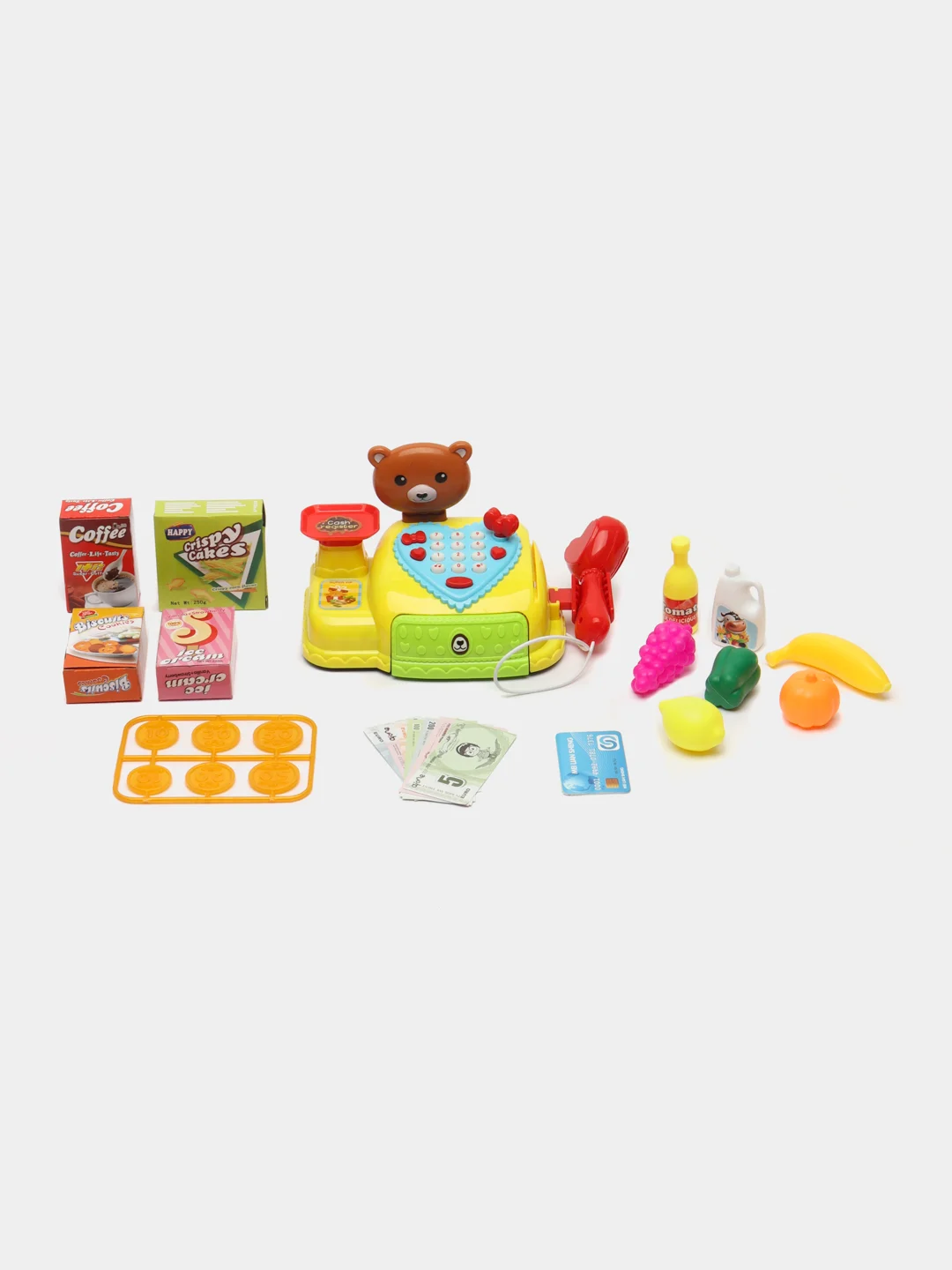 Касса, свет+звук с аксессуарами, игровой набор