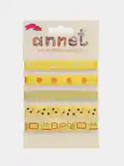 Желтый ленты Annet  набор атласных лент отрез по 1 метр.,закладка для книг