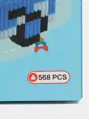Синий детский 3D конструктор, игрушка развивающая