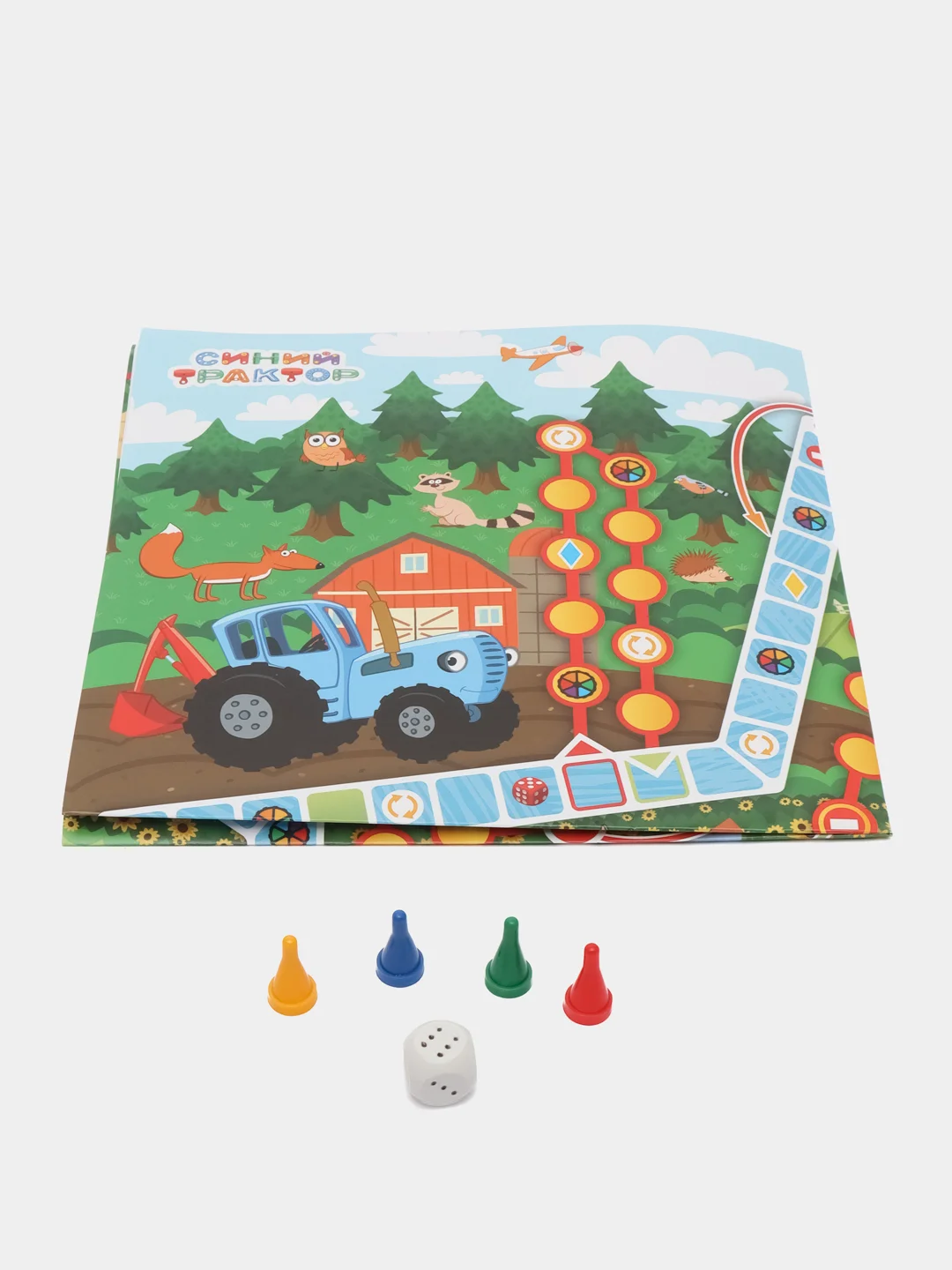 Игра настольная Синий трактор.Ходилка в треугольной кор