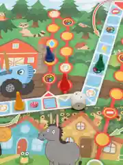Игра настольная Синий трактор.Ходилка в треугольной кор