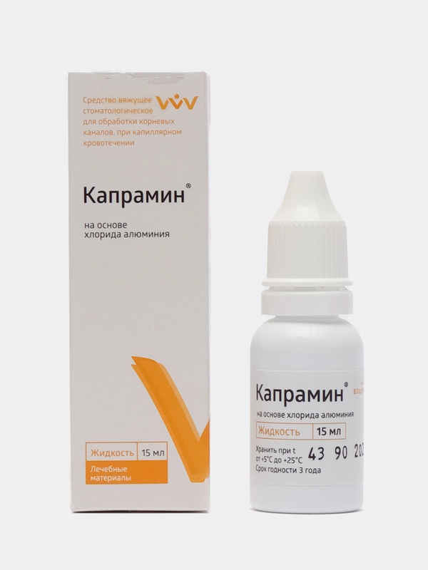 Капрамин кровоостанавливающая жидость для маникюра и педикюра, 15 мл