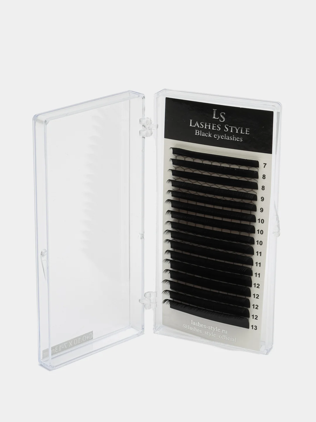 Коричневый черные и коричневые ресницы для наращивания Lashes Style МИКС, Лс