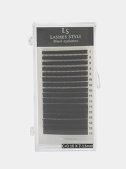 Черные и коричневые ресницы для наращивания Lashes Style МИКС, Лс
