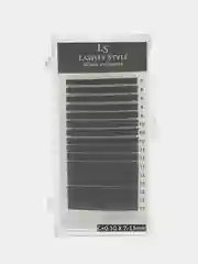 Черный черные и коричневые ресницы для наращивания Lashes Style МИКС, Лс