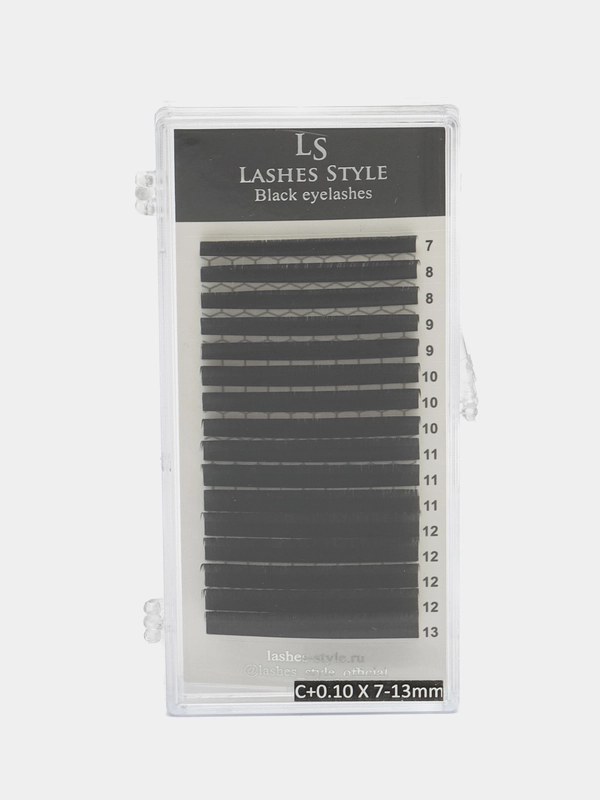 Черные и коричневые ресницы для наращивания Lashes Style МИКС, Лс