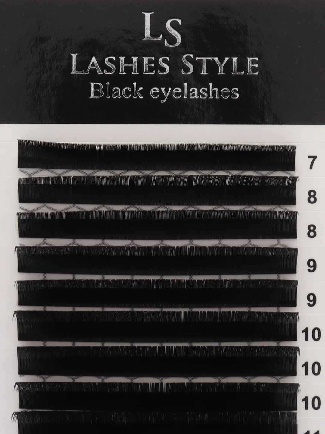 Коричневый черные и коричневые ресницы для наращивания Lashes Style МИКС, Лс