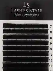 Коричневый черные и коричневые ресницы для наращивания Lashes Style МИКС, Лс
