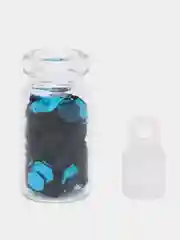 Лазурный глиттер для ногтей