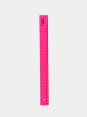 Линейка пластиковая Стамм Neon Crystal, 30 см