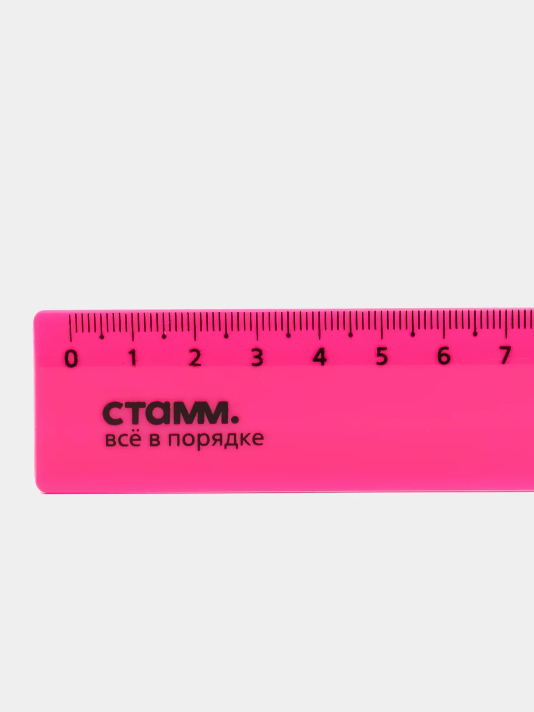 Линейка пластиковая Стамм Neon Crystal, 30 см