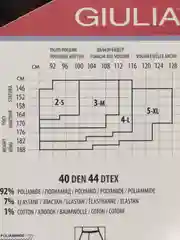 Черный колготки женские Giulia BIKINI 40