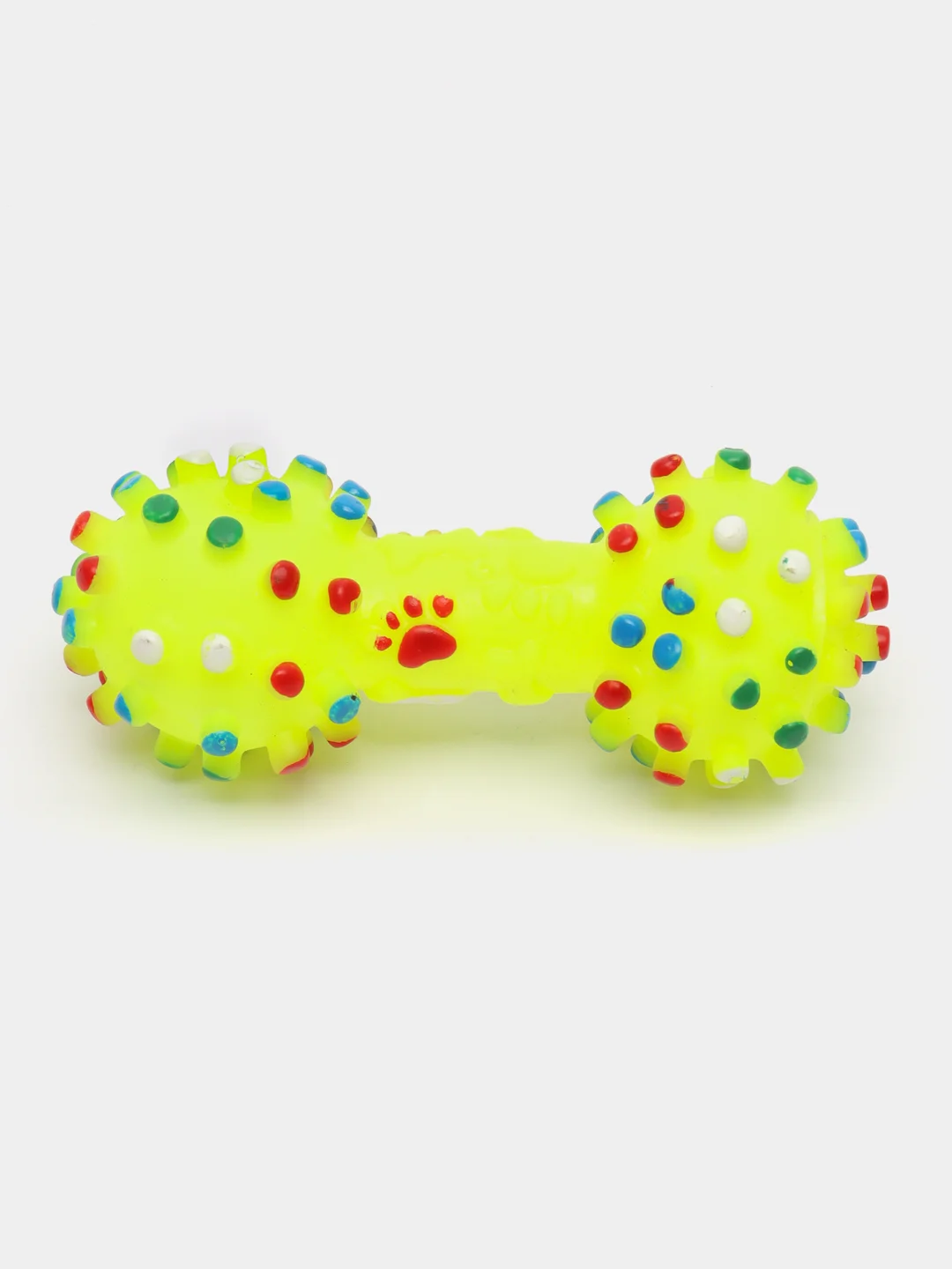 Лайм резиновая игрушка "Косточка", для домашних животных, пищащая