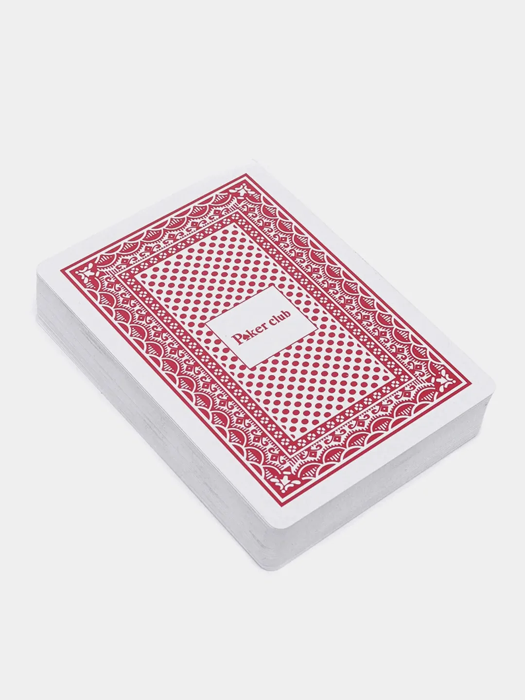 Красный пластиковые игральные карты "Poker club"