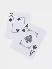 Синий пластиковые игральные карты "Poker club"