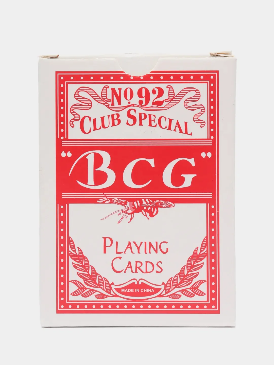 Карты игральные "BCG-92", 54 штуки, красная рубашка
