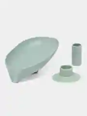 Мыльница для ванной, на кухню со сливом, мыльница "Лепесток", со сливом, на присоске