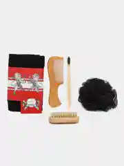 Красный подарочный набор Beauty-box для мужчин/ банные принадлежности