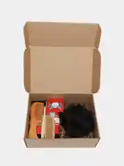 Красный подарочный набор Beauty-box для мужчин/ банные принадлежности
