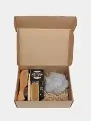 Тёмно-серый подарочный набор Beauty-box для мужчин/ банные принадлежности