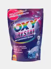 Отбеливатель Selena Oxy crystal, порошок, для разноцветных тканей, кислородный, 600 г
