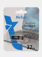 Серебряный флешка Netac U275 16/32/64GB USB 2.0, металлический корпус, флеш карта, карта памяти