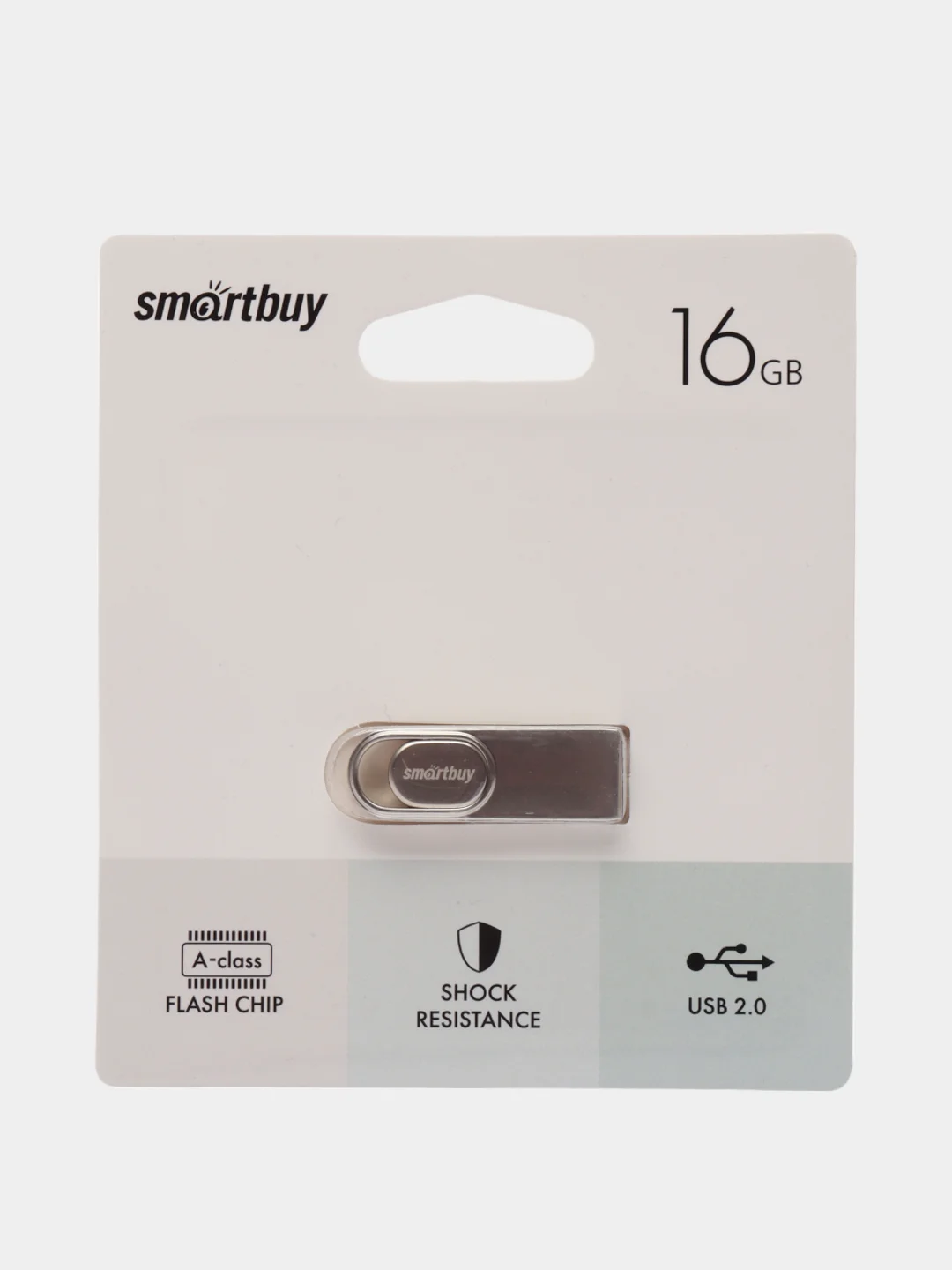 Серый флешка SmartBuy M3 16/32/64GB USB 2.0, металлический корпус, флеш карта, карта памяти