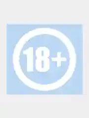 Белый наклейка на авто / машину / стекло "18+", 10 х 10 см