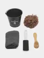 Черный подарочный набор Beauty-box для мужчин/ банные принадлежности