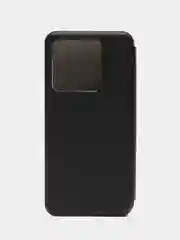 Черный чехол-книжка для Xiaomi Redmi Note 13 5G / Poco X6 / Сяоми Редми Нот 13 5Г / Поко Х6