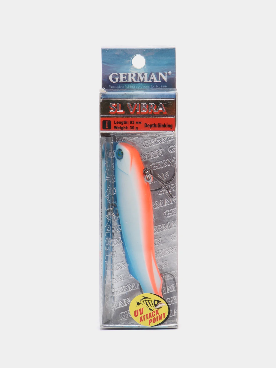 Алый раттлин Воблер German "SL Vibra" 93мм / 30гр