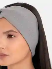 Серый повязка на голову женская, спортивная