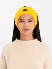 Оливковый повязка на голову вязаная, шерстяная