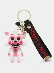 Белый брелок для рюкзака и ключей Аниматроники FNAF "Пять ночей у Фредди" Five Nights at Freddys
