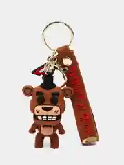 Коричневый брелок для рюкзака и ключей Аниматроники FNAF "Пять ночей у Фредди" Five Nights at Freddys